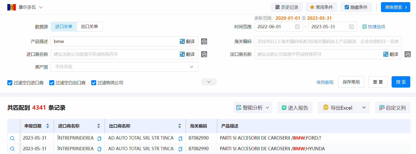 海关数据,摩尔多瓦海关数据,J9国际站 J9 海关数据